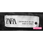 ZARA Premium Slim Jeans Sky Black Distressed Grey Photo 8