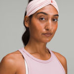 Lululemon  NWT Ribbed Nulu Twist Front Headband Strawberry Milkshake Photo 0