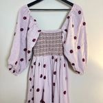 Free People  Dahlia Embroidered Maxi Dress in Frost Lavender Combo Size X-Small Photo 5