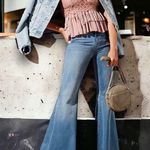 Free People NWT  adella cami boho crochet lace ruffle mauve small Photo 1