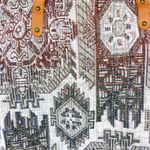 Tapestry Carpet Tote Bag Satchel Purse Faux Leather Large Tall Boho Ethnic Photo 4