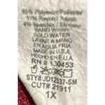 Janette Plus USA Women's Burgundy Long Sleeve Sweater Dress Lace Ties Size‎ 1X Red Size XL Photo 3