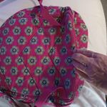 Vera Bradley  Campus Backpack Pink Flower Hipster Gently Used Photo 6
