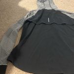 Nike  Black and White Striped Dri-FIT Hoodie Photo 7