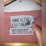 Anne Klein vintage Pink Cable knit Cashmere Sweater Size Small Photo 2