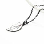 Couple Necklace Set Silver Photo 2