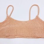 SheIn High Waisted Bikini Peach Scrunched Size Small Spaghetti Straps Never Worn Photo 1