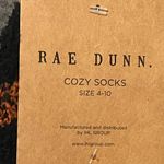 Rae Dunn  Women's XL Heather Grey Brushed Sweatshirt Cozy‎ Socks Halloween NWT Photo 7