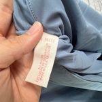 Vintage 60s Gilead Nylon Nightgown Lace High Neck Key Hole Size S Blue 56" Long Photo 6