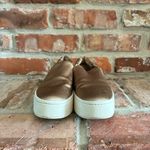 Vince Warren Tan Satin Platform Slip On Sneakers, 6 Photo 3