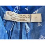 Beachgold from Anthropologie Blue Flowy Romper Size Medium Photo 4