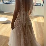 Brooklyn Grace wedding gown. Warn just this once. White Size 6 Photo 5