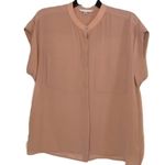 CAbi By Anthropologie Top Cabichai Tea Sheer 970 Cap Sleeve Blouse Medium Photo 6