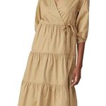 Sweet Baby Jamie Dress Taupe Wrap Neutral Size Small Brown Photo 0