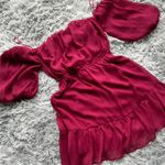 Francesca's Shimmer Off the Shoulder Dress Photo 5