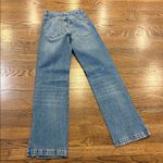 MNG sequin straight leg jeans, plain in back, 0, slit at ankle Blue Photo 1