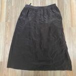 Anne Klein Vintage I. Magnin Brown Silk Skirt Size 6 Photo 1