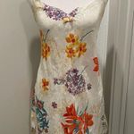 VTG 90s 80s Expressions Ivory White Floral Bathrobe Robe & Cami Mini Slip Dress Size M Photo 1
