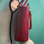 Coach  Cherry Red Leather Satchel Photo 7