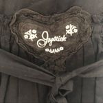 Johnny Was  Joystick Embroidered Black Cream Cotton Mini Dress Small Photo 2