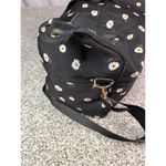 Alice + Olivia  Daisy Print Black Canvas Duffel Bag Unisex Travel​ Photo 2