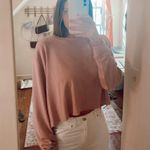 Brandy Melville Pink Cropped Sweatshirt Photo 0