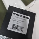 Norma Kamali  Single Breasted Fishtail Mini Dress in Military Photo 5