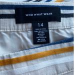 Who What Wear  Striped‎ Linen Blend A line Skirt Womens - 14 EUC Photo 5