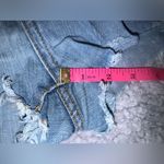 American Eagle Blue Distressed Shorts with Lace Details Size 8  Photo 2