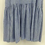 Trovata Birds of Paradis Ari Midi Dress Regatta Striped Blue White Linen Size XS Photo 4
