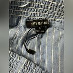 Hers And Mine Women’s Blue Blouse Size Small NWOT Photo 2