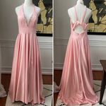 Glow Pink Princess Prom Drew Formal Gown Rhinestone 10 Photo 1