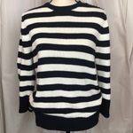 American Living Vintage Preppy Nautical Stripe Navy and White Knit Sweater Sz M Photo 0