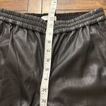Babaton Aritzia  Black High Rise Faux Leather Wide Leg Pants Size 2 Photo 4