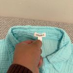 Vitamin A  Women's Long Sleeve Gauze Cover Up Shirt - Aqua L Photo 6