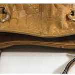B Makowsky  Pebble Leather Shoulder Bag Gold Accents Photo 2
