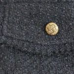 Black Tweed Cropped Jacket Blazer S Photo 7