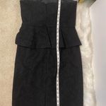 White House | Black Market WHBM Strapless Lace Peplum Dress Size 8 Photo 8