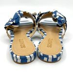 Schutz NWT  Women's Blue Ilaria Denim Patch Slide Sandal Women's 7.5 US Photo 5