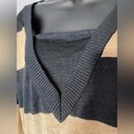 Art & Soul black and gold striped lightweight sweater Photo 3