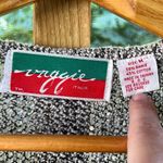 Vaggie Italia Women's Vintage Grey And Black Sleeveless Wrap Sweater Size M Gray Size M Photo 7