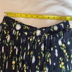 Coldwater Creek  Black Floral Maxi Skirt, dark blue, size small. Photo 3