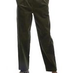Topshop Corduroy Peg Pants Khaki Green NWT Size 0 Photo 2
