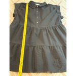 Time and Tru Black Textured Tiered Button Front Shirt Dress Womens XXXL 22 3XL Size undefined Photo 7