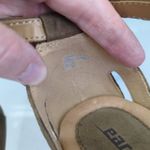 Earth Curvet Dark Khaki Kalso Suede Wedge Sandals Open Toe Ankle Strap Women 6.5 Brown Photo 7