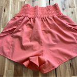 New In Coral Smocked Waist Layered Shorts Women’s Size L Pink Size L Photo 2