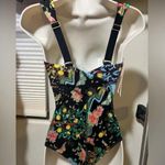 Free People We Are HAH | Vava Corset One-Piece Bodysuit Swimsuit LemoncHAHlo Noir MSRP $128 Photo 4