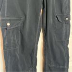Kuhl Black Cargo Pants Sz 2 Roll Up Legs Snap Pockets Outdoor Hiking Adventure Photo 5
