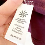 Athleta Maroon Short Sleeve Fit and Flare Dress Sporty Athleisure Women’s Small Photo 3