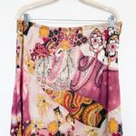Y2K Baranda Mixed Media Patchwork Print Skirt Multicolor Size XL Boho Fairy‎ Pink Photo 1